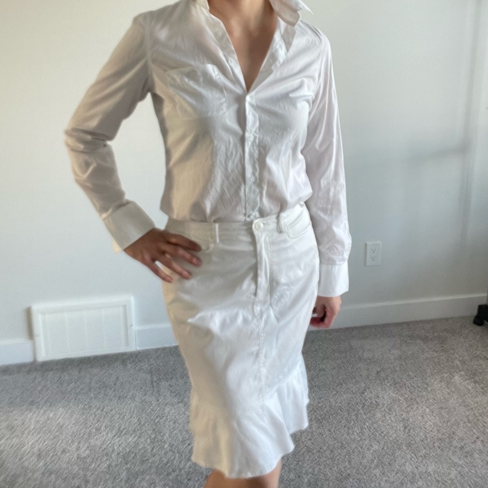 White skirt